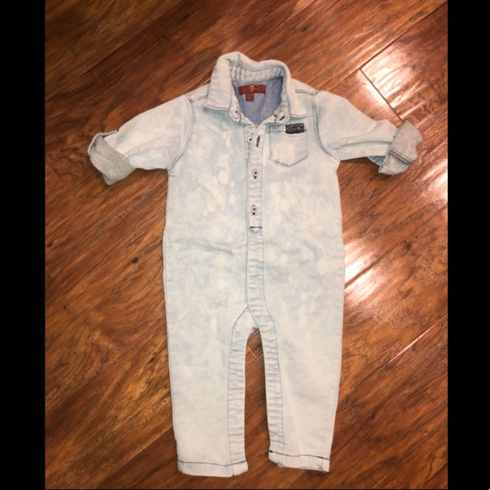 7 For All Mankind - Baby Boys Denim Jumpsuit